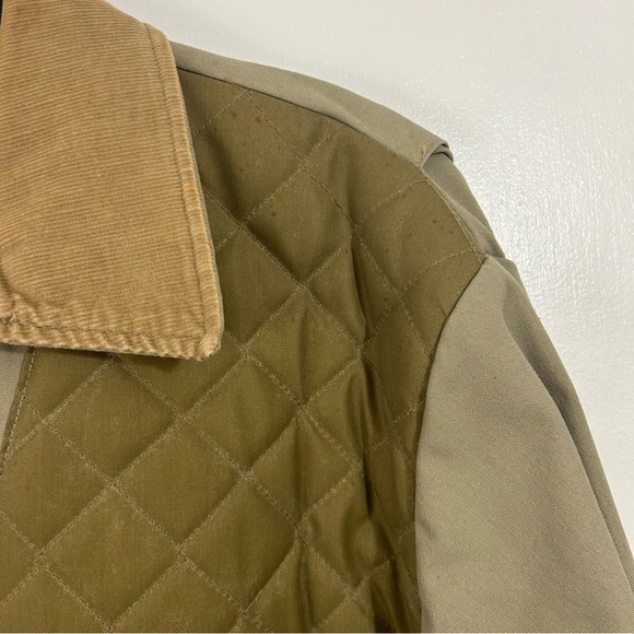 Game Winner Sportswear mens jacket tan quilted, pockets #1481 size L - Picture 8 of 8